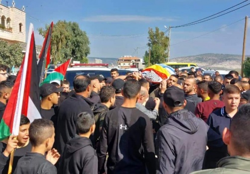 جنين تشيّع جثمان الشهيد رأفت العيسة