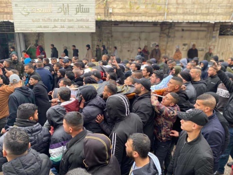 جماهير جنين تشييع جثامين شهداءها الثلاثة