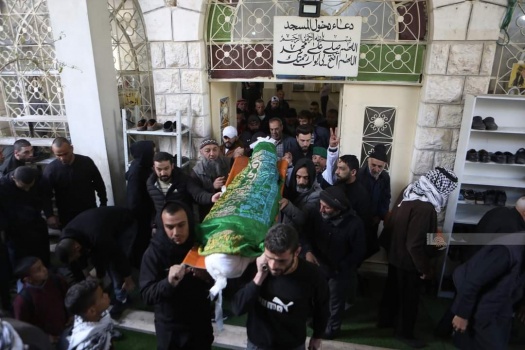 صور...تشييع جثمان الشهيد نسيم أبو فودة في الخليل