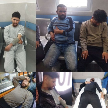 إصابة أربعة صيادين برصاص بحرية الاحتلال في بحر غزة