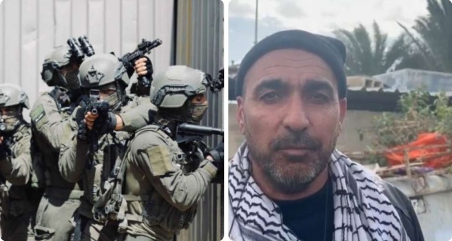 بعد محاصرة منزله .. قوات الاحتلال تعتقل والد الشهيدين رأفت وابراهيم عويضات في مخيم جبر