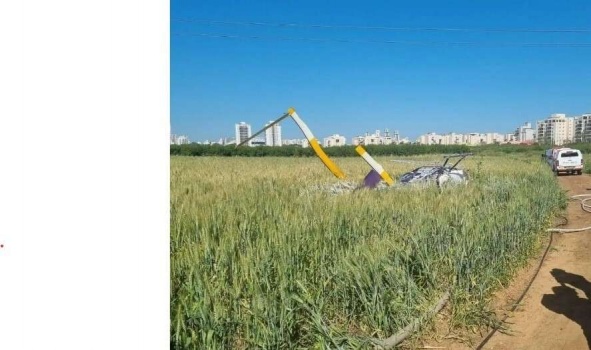 تحطم مروحية صغيرة قرب نتانيا ومصرع الطيار