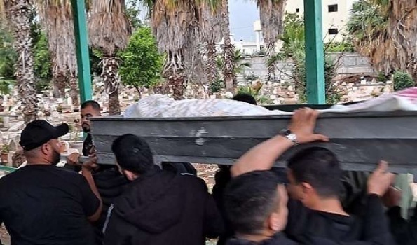 تشييع الشهيد يوسف أبو جابر في كفر قاسم