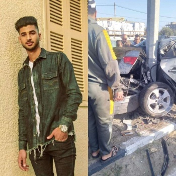 مصرع شاب بحادث مروع بين مركبة وشاحنة في خانيونس  