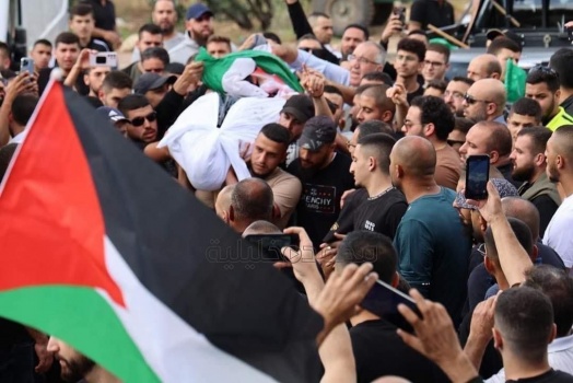 جماهير غفيرة تشيع الشهيد ديار عمري في الداخل المحتل