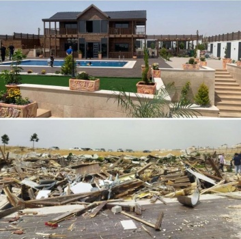 خسائر مادية قدرت بنحو مليوني شيقل...الاحتلال يهدم فيلا سياحية جنوب الخليل