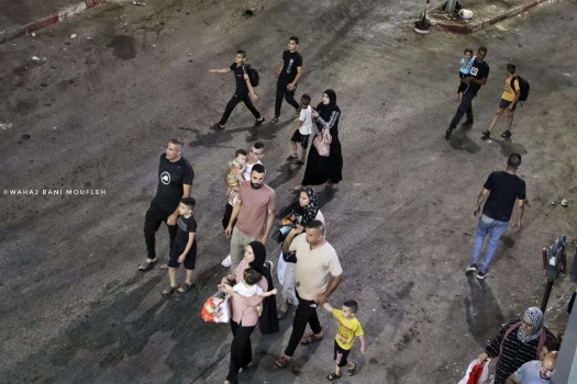نزوح أهالي مخيم جنين من منازلهم
