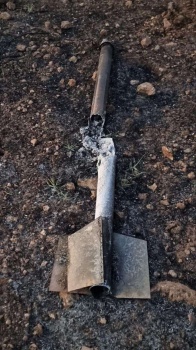 أطلق قبل أسبوعين من جنين.. العثور على بقايا قذيفة صاروخية قرب العفولة