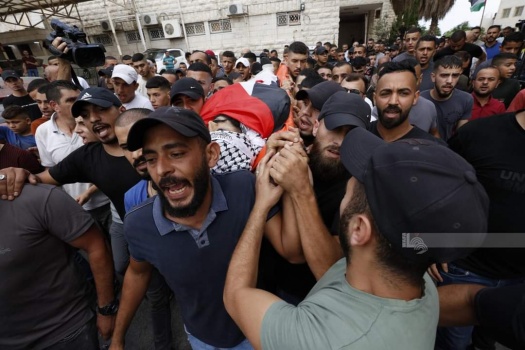 تشييع جثمان الشهيد أمير خليفة في نابلس