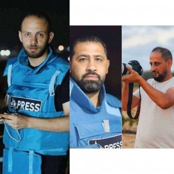 استشهاد ثلاثة صحفيين إثر غارة استهدفت برجا سكنيا غرب غزة