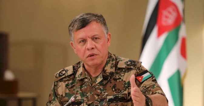 ملك الأردن: المنطقة لن تنعم بالسلام دون حل الدولتين