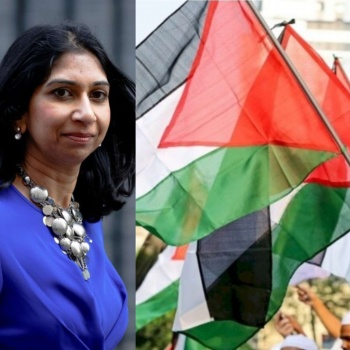 وزيرة بريطانية تدعو لحظر "رفع العلم الفلسطيني"