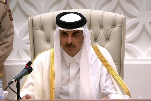 أمير قطر: لا نقبل التصرف وكأن حياة أطفال فلسطين لا تُحسب