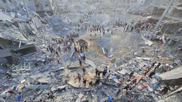 مجزرة جديدة في مخيم جباليا: 400 شهيد وجريح