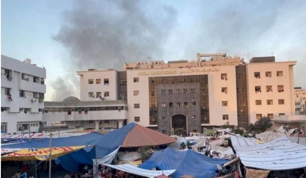وضع كارثي لا إنساني.. حصار مشدد لمجمع الشفاء الطبي لأكثر من 36 ساعة