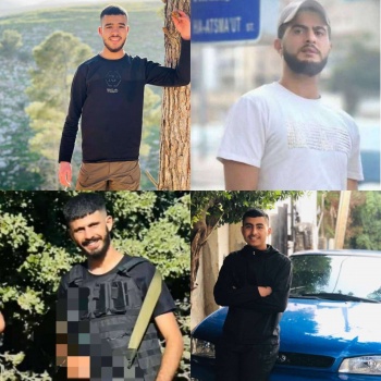 أربعة شهداء بينهم طفلان برصاص الاحتلال في مخيم الفارعة جنوب طوباس