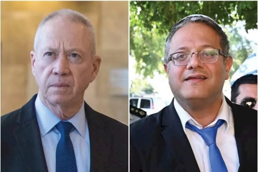 غالانت عن بن غفير: مهووس بإشعال الحرائق