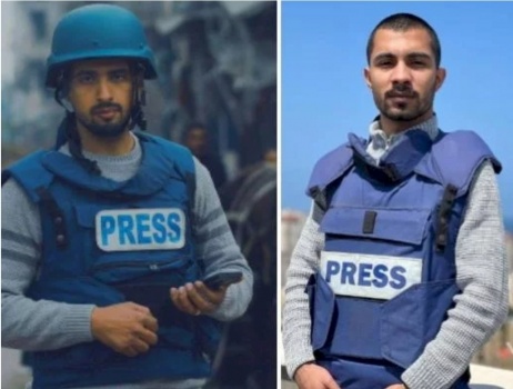 استشهاد صحفيين يعملان مع قناة الجزيرة بغارة إسرائيلية في غزة