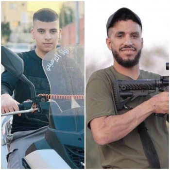 استشهاد شابين من مخيم جنين برصاص الاحتلال قرب "أريئيل" بزعم محاولتها تنفيذ عملية دهس