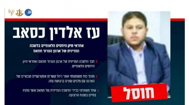 الجيش الإسرائيلي يعلن اغتيال عز الدين كساب عضو المكتب السياسي لحماس بغزة والحركة تؤكد