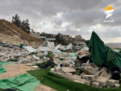 الاحتلال يهدم مسجدا في بلدة جبل المكبر بمدينة القدس