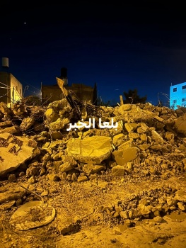 الاحتلال يهدم منزل أسير في بلدة بلعا شرق طولكرم