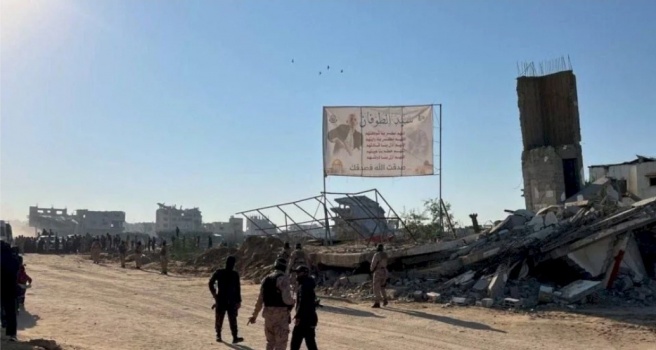 من أمام منزل السنوار وبمخيم جباليا.. بدء الاستعدادات بغزة لتسليم الأسرى الإسرائيليين
