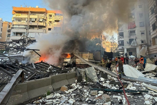 جيش الاحتلال يقصف الضاحية الجنوبية