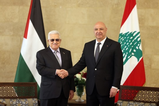 الرئيس يجتمع مع نظيره اللبناني ويبحثان عدة ملفات