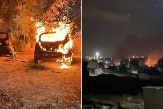 مستوطنون ينفذون محرقة في بروقين .. إصابات في صفوف المواطنين في هجوم شنته عصابات المستوطنين على منازل ومركبات الاهالي