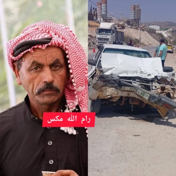 مصرع مواطن بحادث تصادم بين مركبتين شرق نابلس