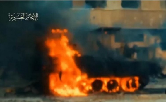 احترقوا بالكامل داخل الآلية العسكرية .. الاحتلال يعترف بمقتل ضابط و6 جنود في كمين للمقاومة في خانيونس