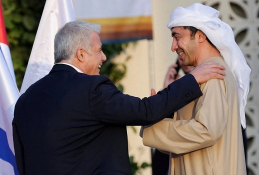 زعيم المعارضة لبيد يلتقي رئيس الإمارات في أبو ظبي