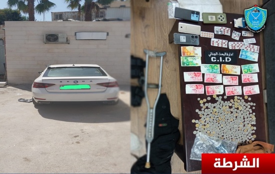 الشرطة تقبض على متسول يمتلك مركبة حديثة وتضبط بحوزته مبالغ مالية وحبوب مخدرة في بيت لحم