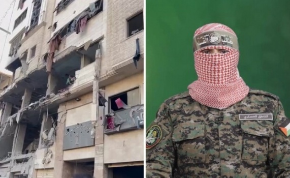 الاحتلال يدعي استهداف "أبو عبيدة" في غارة على مدينة غزة