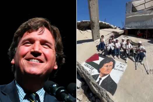 "كن صوتا شجاعا لنا".. أطفال غزة يوجهون رسالة للصحفي تاكر كارلسون