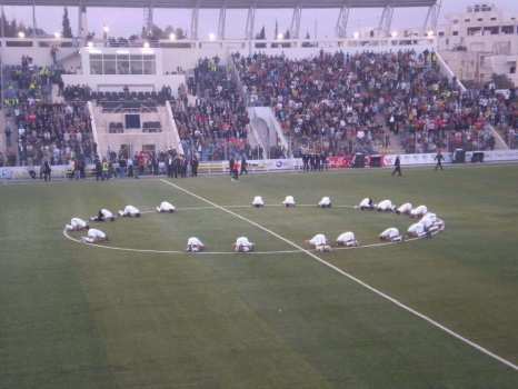 غدا ستكون اول مباراة للمنتخب الفلسطيني على أرضه
