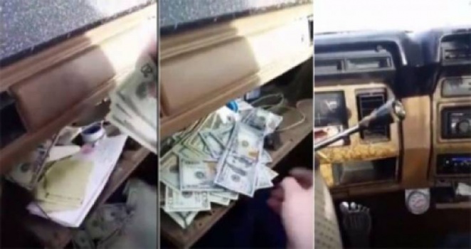 فيديو| شاب يشتري سيارة قديمة شاهد ماذا وجد داخلها