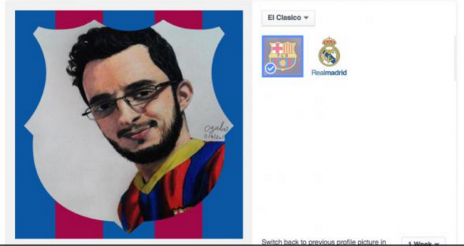 ادعم برشلونة أو ريال مدريد عبر تغيير صورتك على فيس بوك