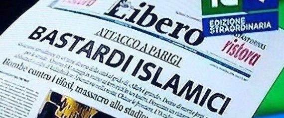 صحافي إيطالي يقاضي جريدة "ليبيرو" لوصفها المسلمين بـ"الأوباش"