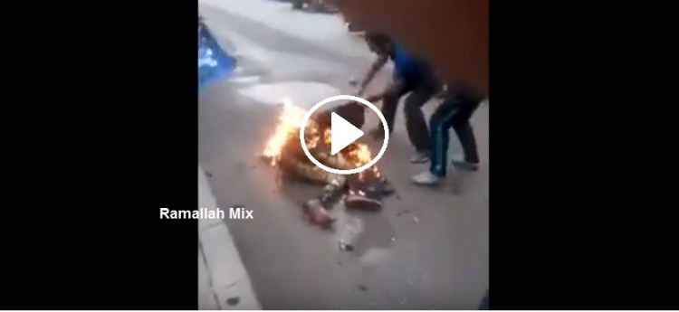 فيديو +18 : مواطن اردني يحرق نفسه في منطقة المقابلين