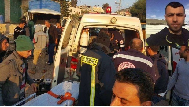 بالصور..مصرع شاب واصابة 4 اخرين بحادث سير مروع في طوباس