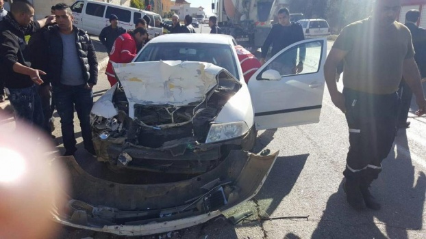 بالصور...5 إصابات بحادث سير في الزبابدة جنوب جنين