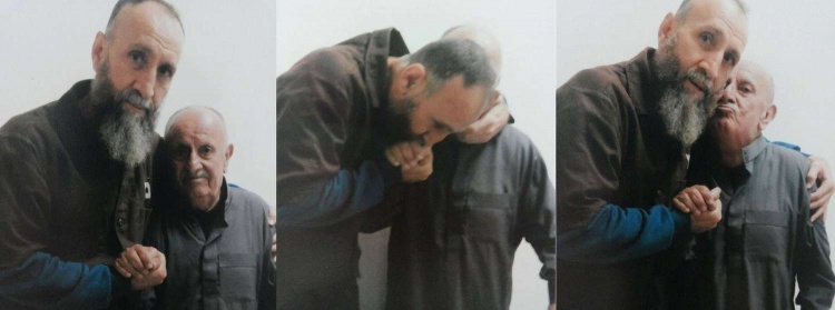 10 سنوات مرت دون رؤيته...عميد أسرى محافظة جنين"رائد السعدي" يلتقي بوالده