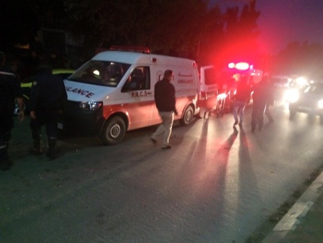 اصابة 5 مواطنين في حادث سير في نابلس