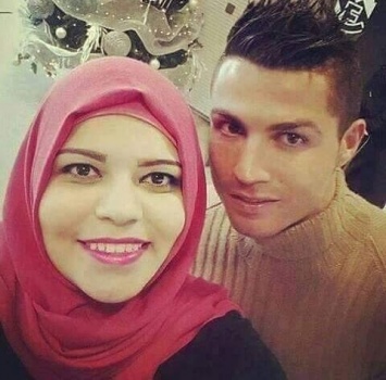 بالصور ... هذه هي حقيقة زواج رونالدو باللبنانية المحجبة .
