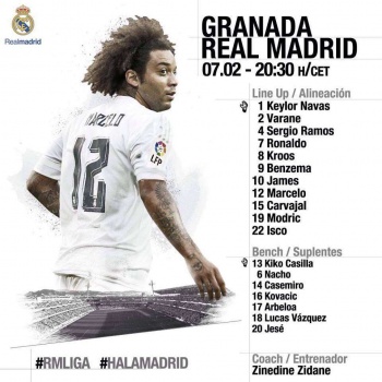 شاهد| بث مباشر لمباراة ريال مدريد وغرناطة