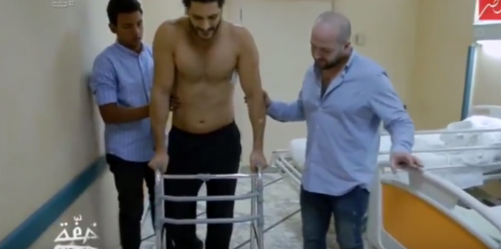 فيديو .. شاهد معاناة أحمد البايض أثناء تلقيه العلاج !