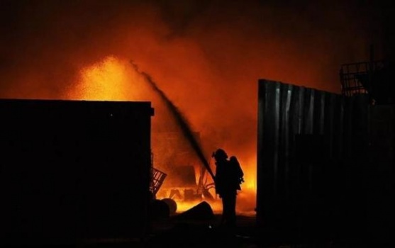أحتراق أكثر من 170بالة قش في قرية بيت قاد شرق جنين
