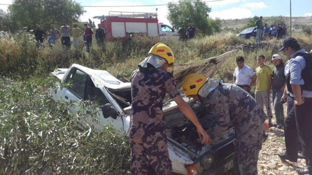 اصابة مواطن بجروح خطيرة جراء حادث سير ذاتي جنوب جنين